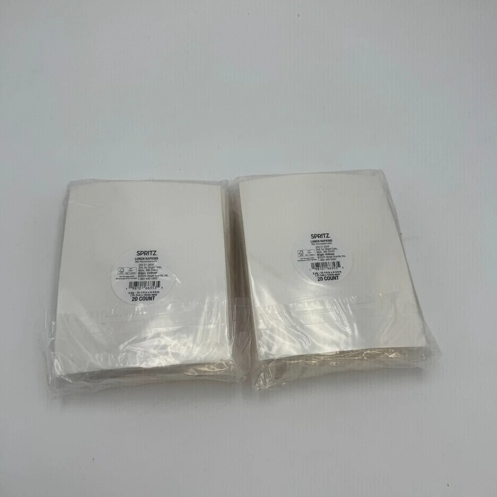 NIB Spritz Gingerbread Man Christmas Lunch Napkins 40ct Holiday‎ Party 2 Pack